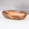 Ovale Schale aus Holz 30cm Holzschale Schüssel Akazie Produktbild-Vorschau 4