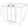 vidaXL Capanno da giardino Grigio 257x779x181 cm Acciaio Anteprima dell’immagine prodotto 15