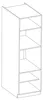 ULLERIKE Einbau-Geräteschrank – Breite 60 cm, weiß/grau Produktbild-Vorschau 2