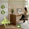 A woman is working at a desk in a room with acoustic wall panels. Náhľad obrázku produktu