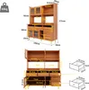 XL-Küchenbuffet 171 cm hoch mit Changhong-Glas & Weinregal, Produktbild-Vorschau 3