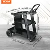 A black welding cart with dimensions indicated by white lines and text. Produktbild-Vorschau