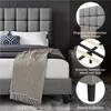 Yaheetech Polsterbett Doppelbett mit Höhenverstellbarem Produktbild-Vorschau 9