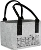 Gilde Tasche, "Katzenbande", Filz, beige, hellgrau, VE 6, Produktbild-Vorschau 3