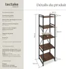 Etagère bibliothèque MANCHESTER style industriel 47,5 x Voir les images du produit 6