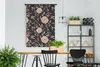 MuchoWow® Wandteppich Wandbehang Rosen - Braun - Schwarz Produktbild-Vorschau 2
