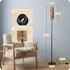 EDISHINE Stehlampe Wohnzimmer, LED Stehleuchte Rattan, Boho Produktbild-Vorschau 5