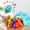 Sorter jeżyk układanka edukacyjna jeż montessori gra liczby Podgląd zdjęcia produktu 15