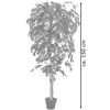 Rouge Ficus Benjamina Plante Arbre Artificielle Artificiel Voir les images du produit 6
