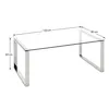 HAKU Couchtisch edelstahl - Edelstahl, Sicherheitsglas 8 Produktbild-Vorschau 7