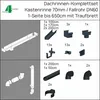 Dachrinne Kastenrinne 70mm | Gartenhaus Carport Flachdach Produktbild-Vorschau 3