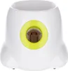 A white automatic ball launcher for dogs with a green accent around the ball opening. Náhled obrázku produktu