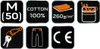 NEO TOOLS Pantaloni corti da lavoro da uomo con cintura, Anteprima dell’immagine prodotto 6
