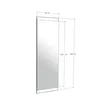 Skye Decor, Boy Aynası Dekoratif Basic Siyah 40x120, Produktbild-Vorschau 7
