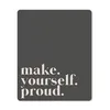 MuchoWow® Mauspad Mousepad Zitate - Mach dich stolz - Produktbild-Vorschau 1