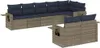 vidaXL 8-teiliges Gartensofa-Set mit Kissen, grau, Produktbild-Vorschau 1
