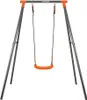 KETTLER Einzelschaukel SINGLE Grau/ Orange | Perfekt für Produktbild-Vorschau 4