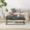 FineBuy Obývací stolek skleněný obdélníkový 100 cm Moderní Náhled obrázku produktu 4