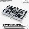 Klarstein Ignito Plaque De Cuisson Gaz, 5 Brûleurs Sabaf, Voir les images du produit 7