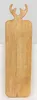 Servierbrett aus Mangoholz mit Geweihgriff ca. 56x15x1,7 cm Produktbild-Vorschau 1