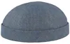 Bullani randloses Docker Cap aus 100% Leinen in blau