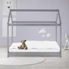 ML-Design dětská postel 70x140 cm se stříškou a roštovým Náhled obrázku produktu 1