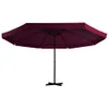 vidaXL Parasol avec mât en aluminium 500 cm rouge bordeaux Voir les images du produit 1