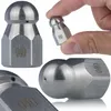 A collage of images showing a metal nozzle with the number '040' etched on it, with one image showing a hand holding the nozzle. Produktbild-Vorschau