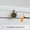 Close-up of a bidet toilet seat control panel with an arrow indicating adjustment. Produktbild-Vorschau