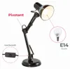 Lampa stołowa LED czarna metalowa lampa biurkowa retro Podgląd zdjęcia produktu 5