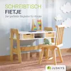 Juskys Kinder Schreibtisch Fietje - Höhenverstellbarer Produktbild-Vorschau 2