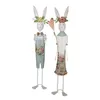 Clayre & Eef Figura decorativa coniglio 87 cm Bianco Verde Anteprima dell’immagine prodotto 4