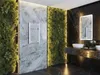 A modern bathroom with a vertical garden wall and a marble countertop. Náhľad obrázku produktu