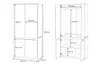AZ team ® Szafa SONOMA ANTRACYT 80 cm Modułowa Garderoba na Podgląd zdjęcia produktu 6