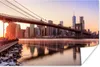 MuchoWow® Poster Bunter Himmel über der New Yorker Brooklyn Produktbild-Vorschau 1