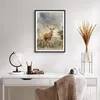 Gerahmtes Poster - Schwarzer Rahmen - rotwild natur - 50x70 Produktbild-Vorschau 6