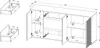 Sideboard - 186 x 85 cm - 3 Türen - 3 Schubladen - Viking Produktbild-Vorschau 8