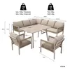 Set da giardino Flieks da 6 pezzi per 7-8 persone, set di Anteprima dell’immagine prodotto 4
