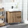 vidaXL Kúpeľňová skrinka Artisan dub 65x33x60 cm materiál Náhľad obrázku produktu 3
