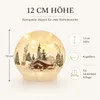 formano LED Deko-Kugel Winterhaus 12 cm Glas Timer Produktbild-Vorschau 2