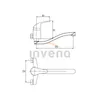 Invena Mitris verchromte Wand-Waschtischarmatur Produktbild-Vorschau 3