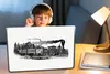 MuchoWow® Laptop Aufkleber Sticker Cover Vintage - Zug - Produktbild-Vorschau 3