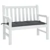 vidaXL Cuscino per panca da giardino antracite 110x50x7 cm Anteprima dell’immagine prodotto 3
