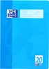 A blue notebook cover with the Oxford logo and a label for writing. Voir les images du produit