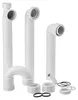 Geberit Fertigablauf 1teilig d40mm G1 1/2 weiss mit Produktbild-Vorschau 9