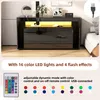A black sideboard with LED lighting and a remote control is shown. Anteprima dell’immagine prodotto