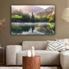 MuchoWow® - Leinwandbilder - Natur - Bäume - Berge - See - Produktbild-Vorschau 5