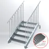 Stahltreppe 5 Stufen bis Höhe 100 cm, Laufbreite : 100 cm Produktbild-Vorschau 2