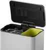 EKO Poubelle à pédale E-Cube 28 L+18 L argent mat Voir les images du produit 6