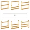 Casaria Scaffale da bagno Mobiletto bamboo bagno 3 Ripiani Anteprima dell’immagine prodotto 2